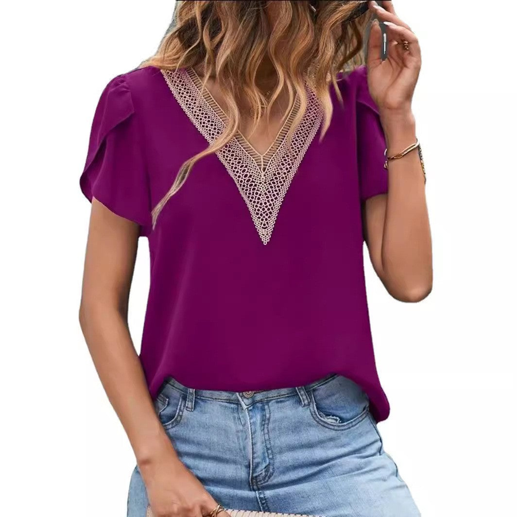 LaceVee Casual Knit Top