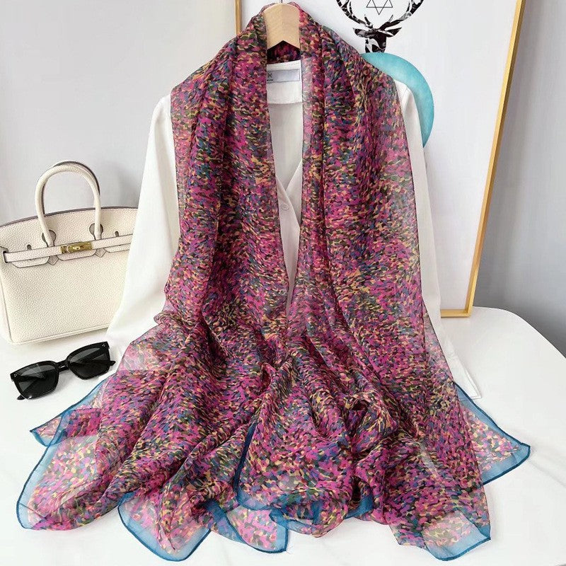 RoseMist Printed Scarf