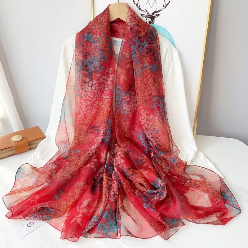 RoseMist Printed Scarf