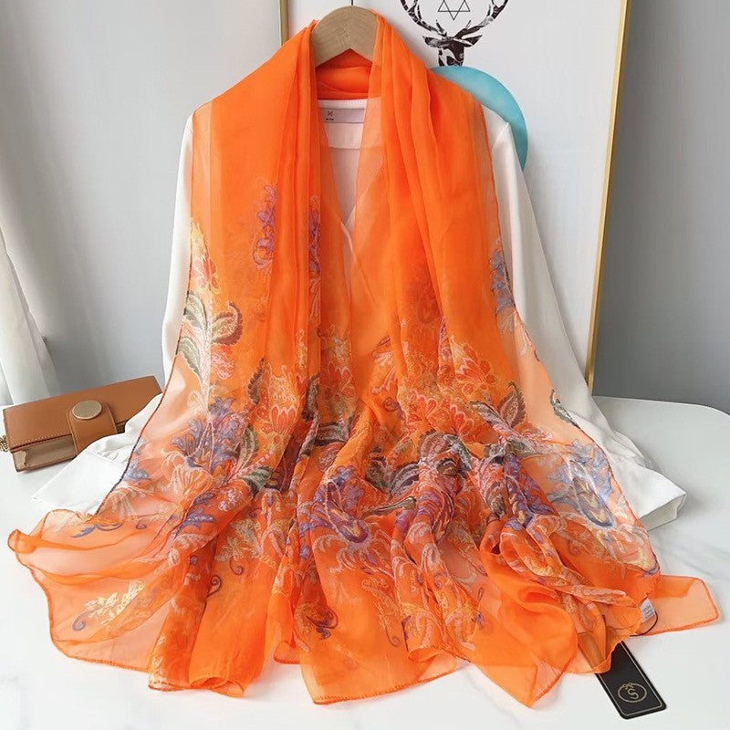 RoseMist Printed Scarf