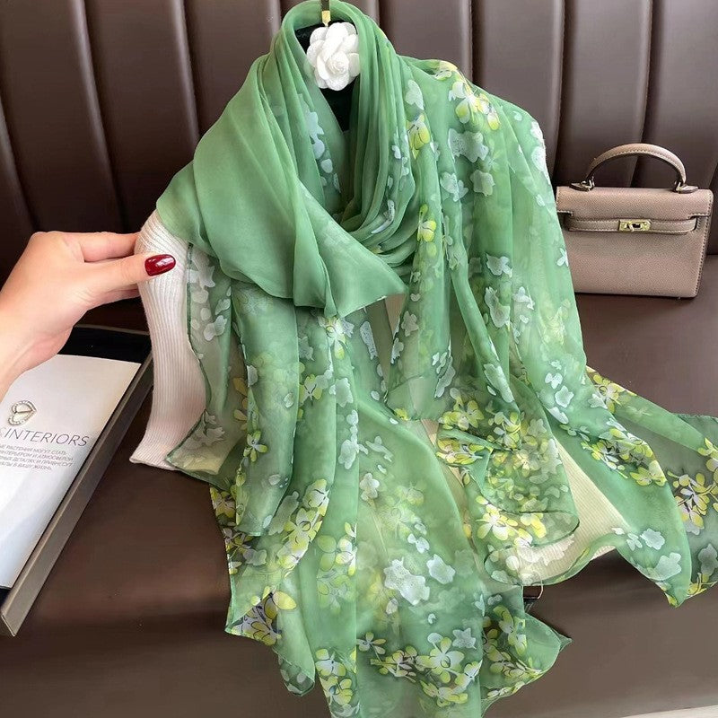 RoseMist Printed Scarf