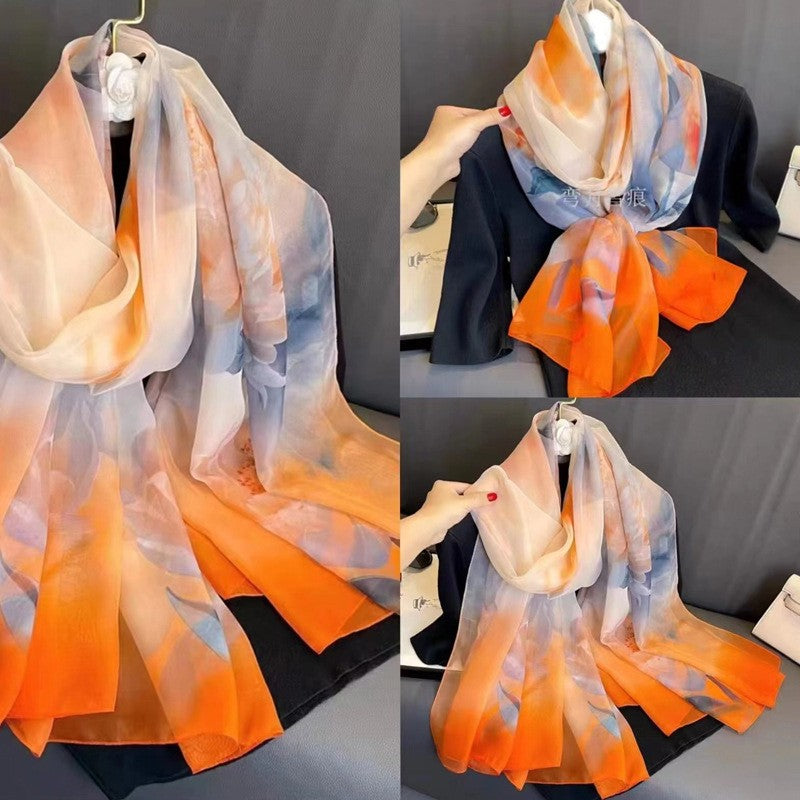 RoseMist Printed Scarf