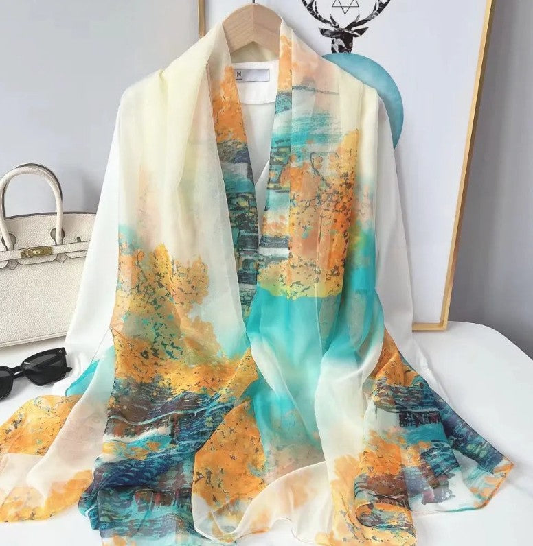 RoseMist Printed Scarf
