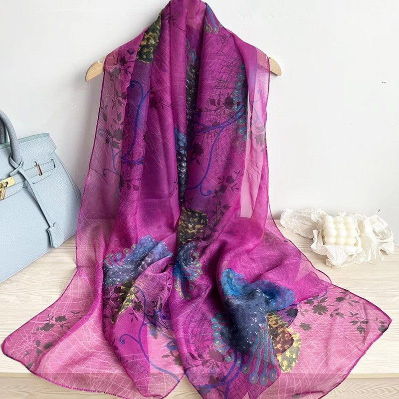 RoseMist Printed Scarf