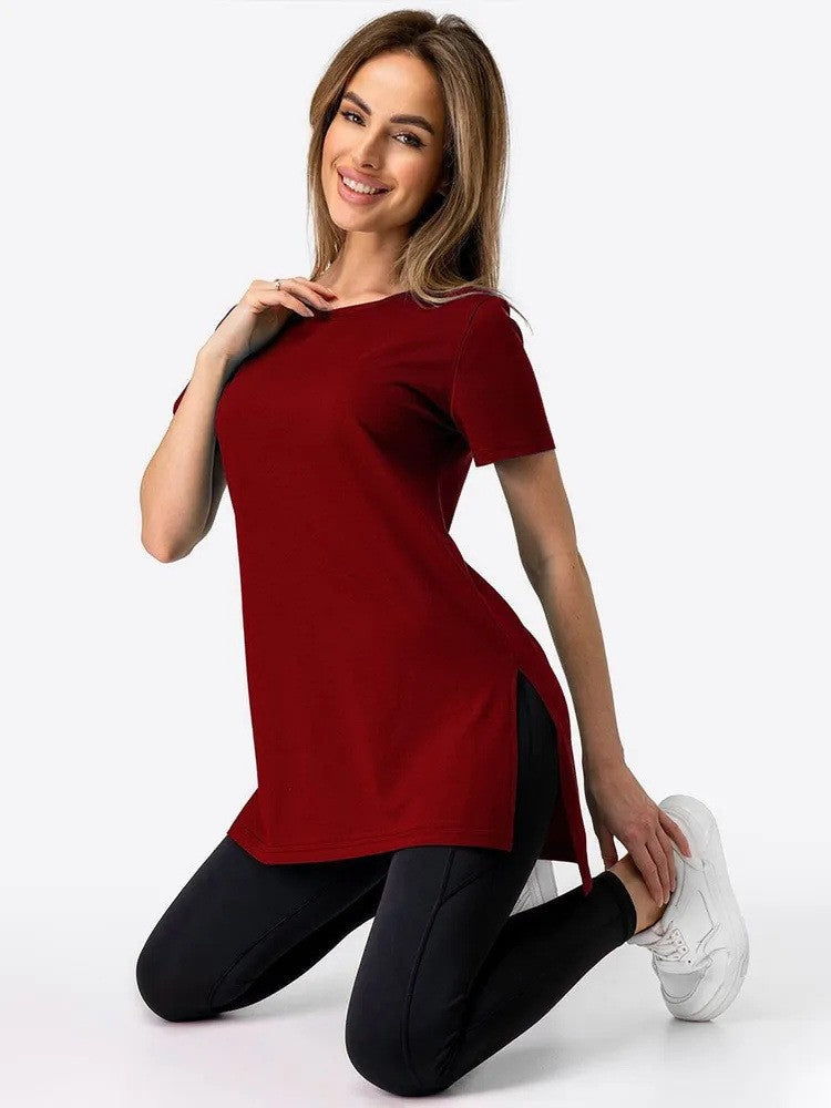 UrbanEase Slit Knit Tee