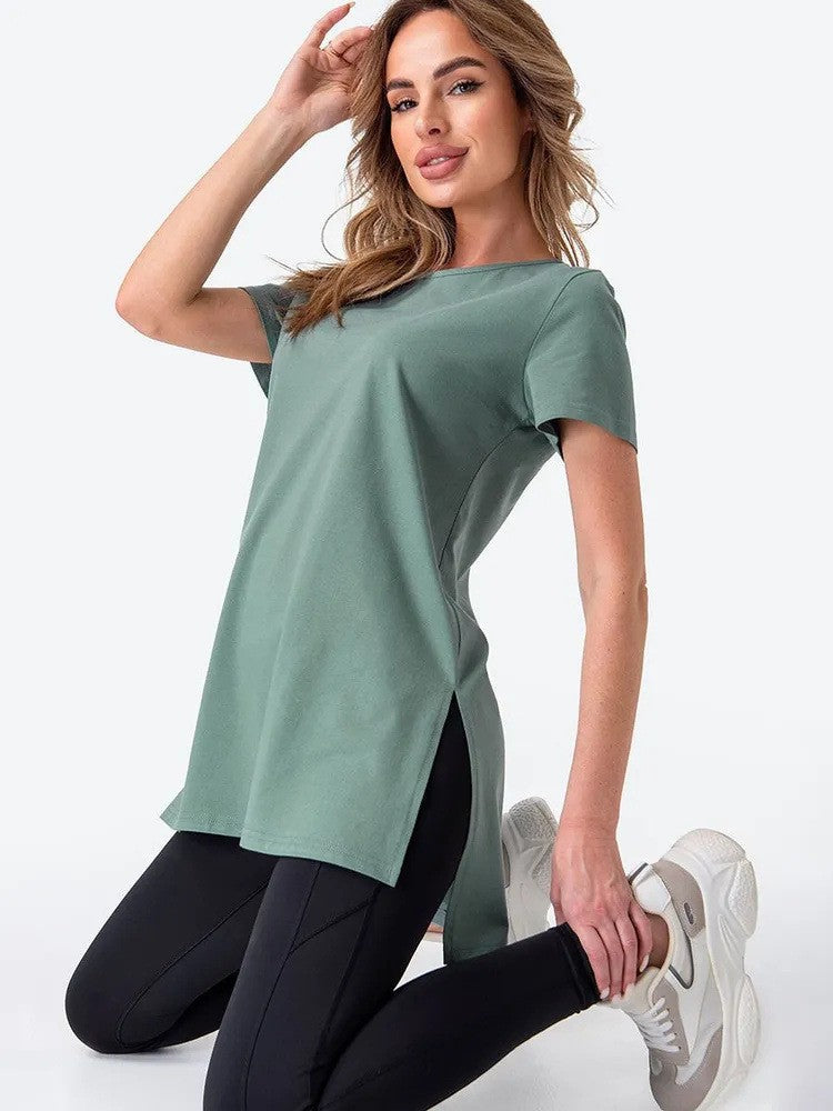 UrbanEase Slit Knit Tee